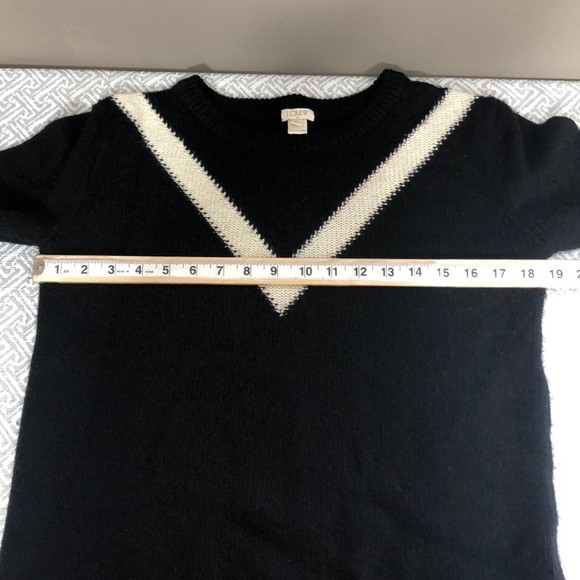 J.Crew Wool Blend Black/White Pullover Sweater Small - Picture 6 of 8